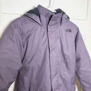 The North Face Girls Arctic Down Parka Jacket M 10/12 Purple DryVent 550 Winter
